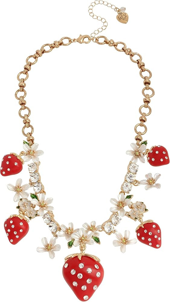 Betsey Johnson Strawberry Necklace | Amazon (US)