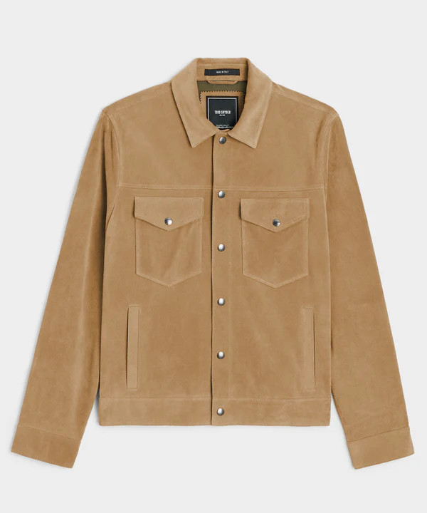Italian Suede Snap Dylan Jacket | Todd Snyder