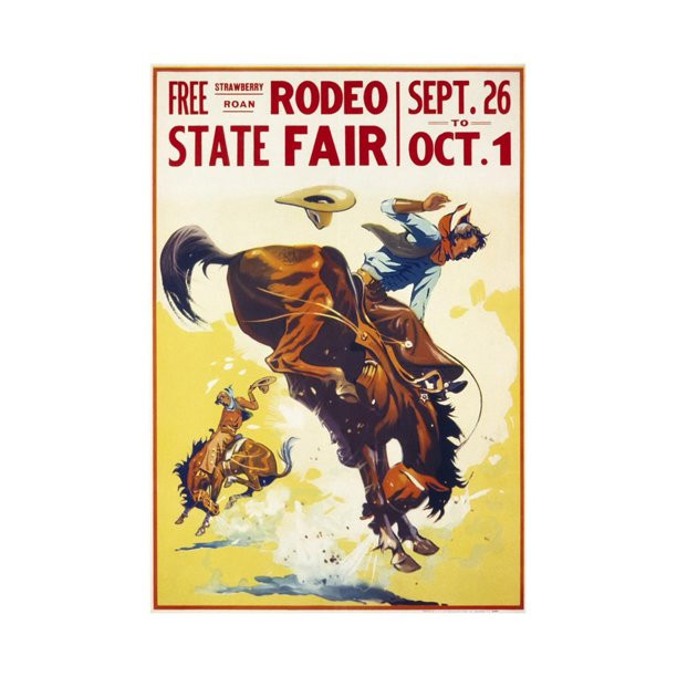 Rodeo State Fair Roan, Animals Figurative World Culture Unframed Giclee Print Wall Art | Walmart (US)