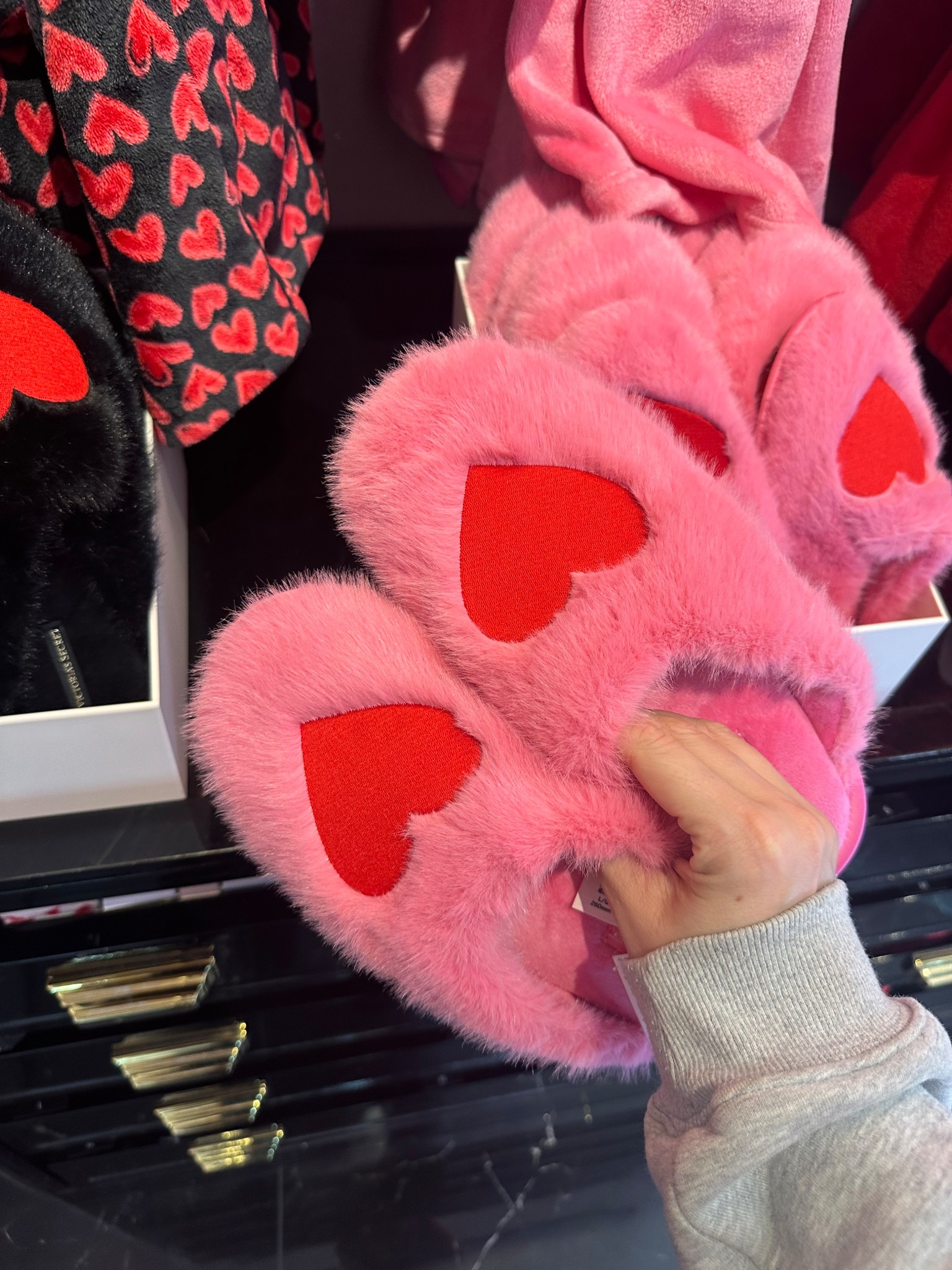 Love these fluffy pink and red heart slippers! So soft & comfy! Adorable for Valentine’s Day! Priced at $44 & range from sizes S-L!

#LTKValentine