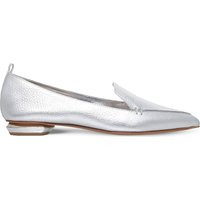 Beya metallic-leather slippers | Selfridges