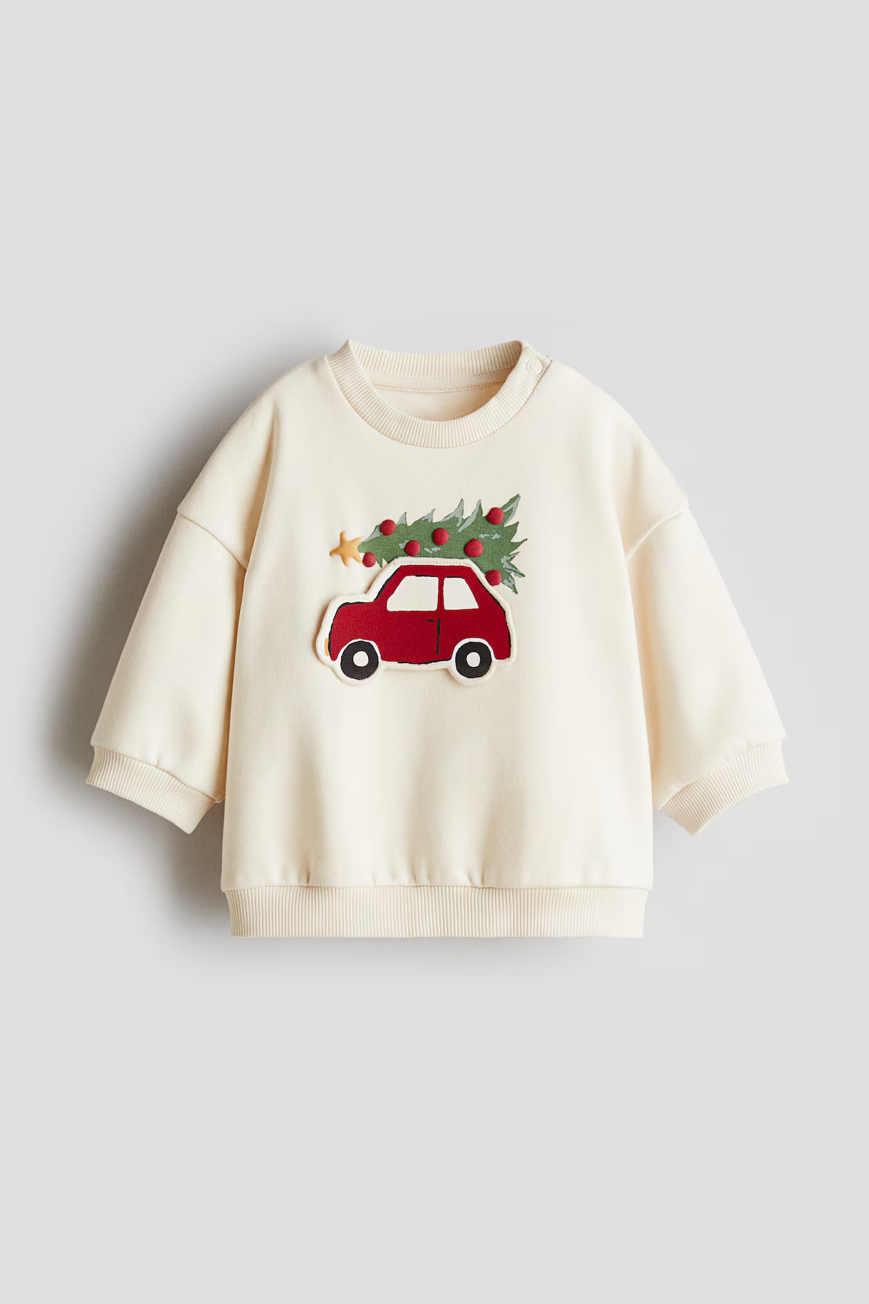 Motif-Detail Brushed-Inside Sweatshirt | H&M (US + CA)