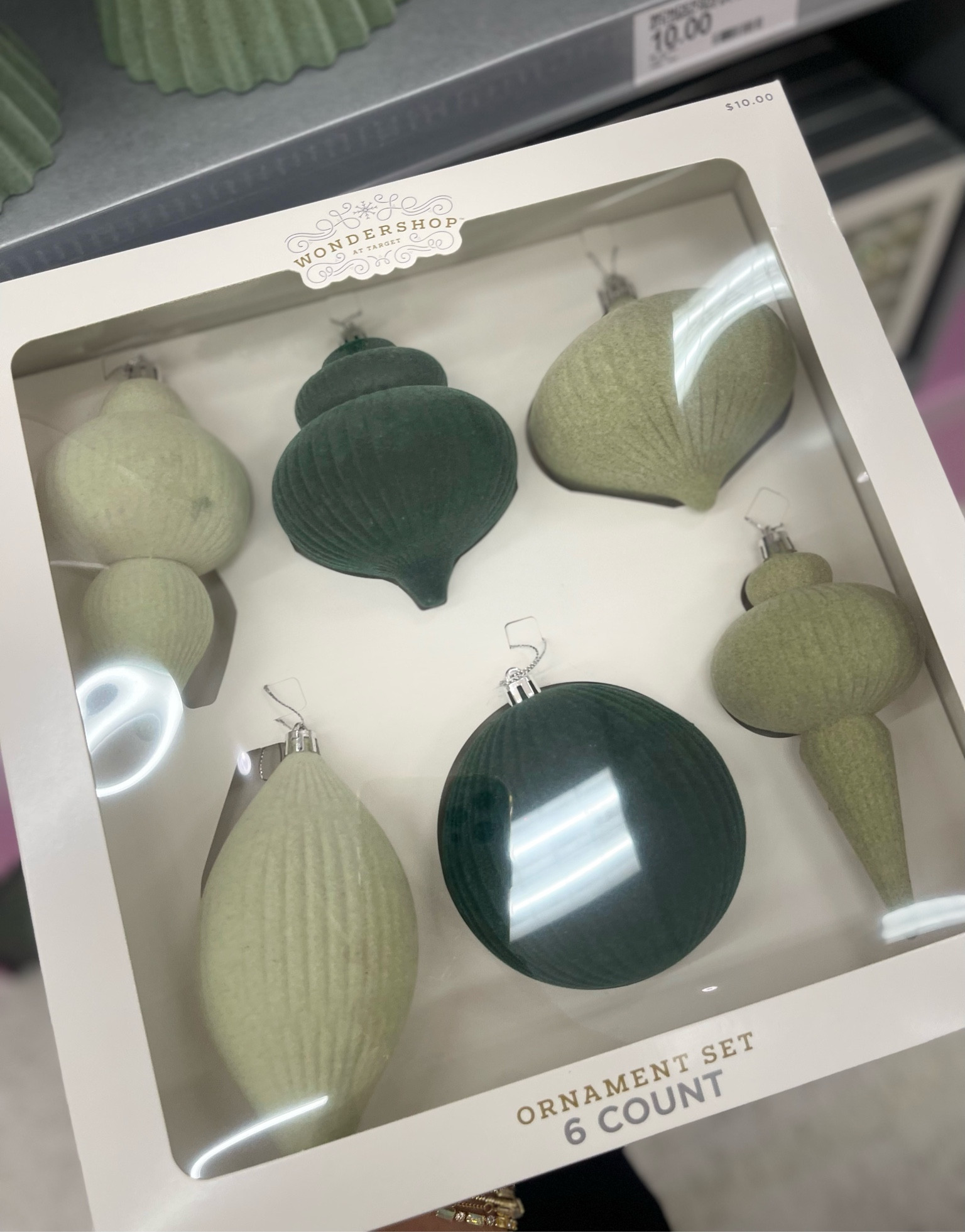 Target Flocked Velvet Finial Christmas Tree Ornament Set 6pc - Wondershop 

#LTKhome #LTKSeasonal #LTKHoliday