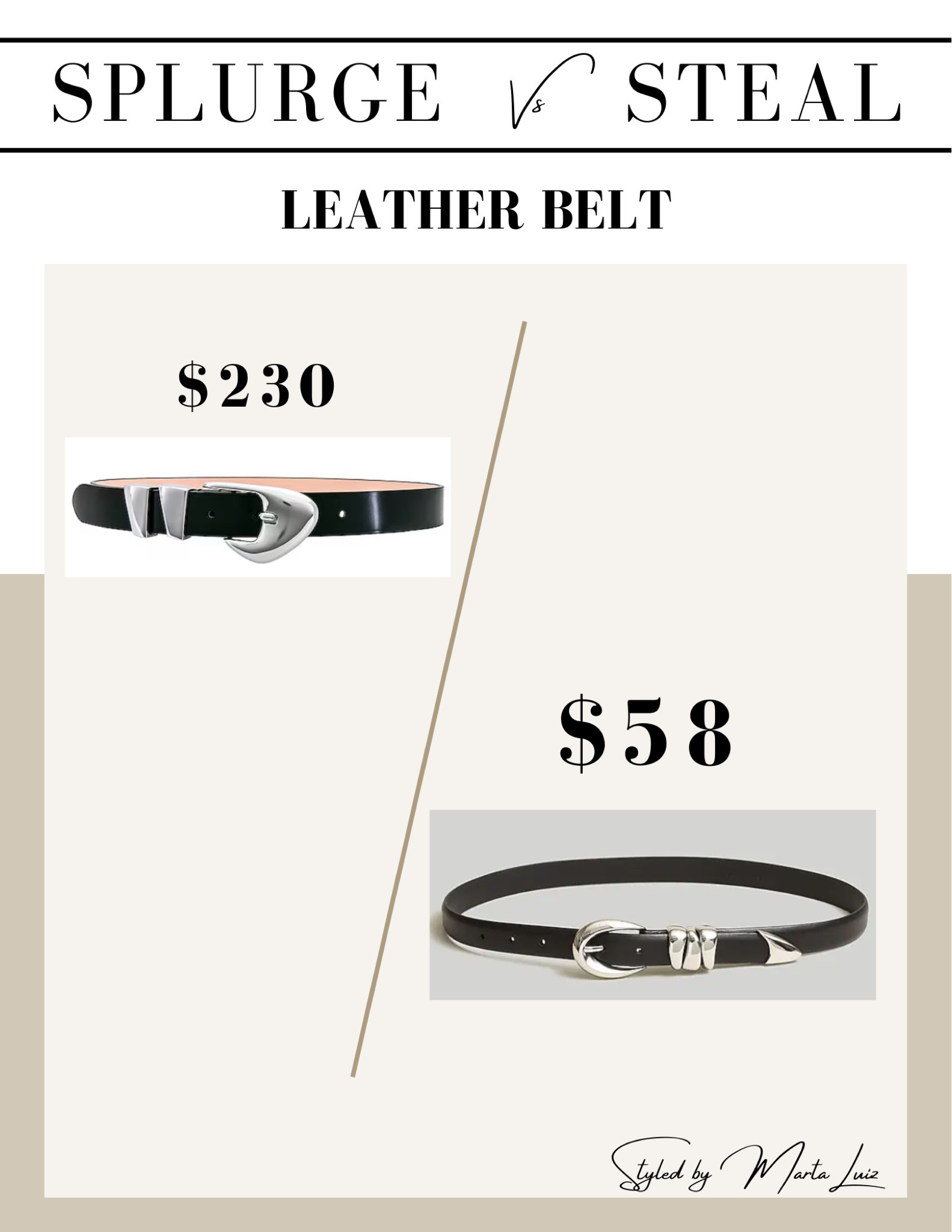 Save vs splurge 
A great dupe to note 

#LTKstyletip #LTKfindsunder50 #LTKsalealert