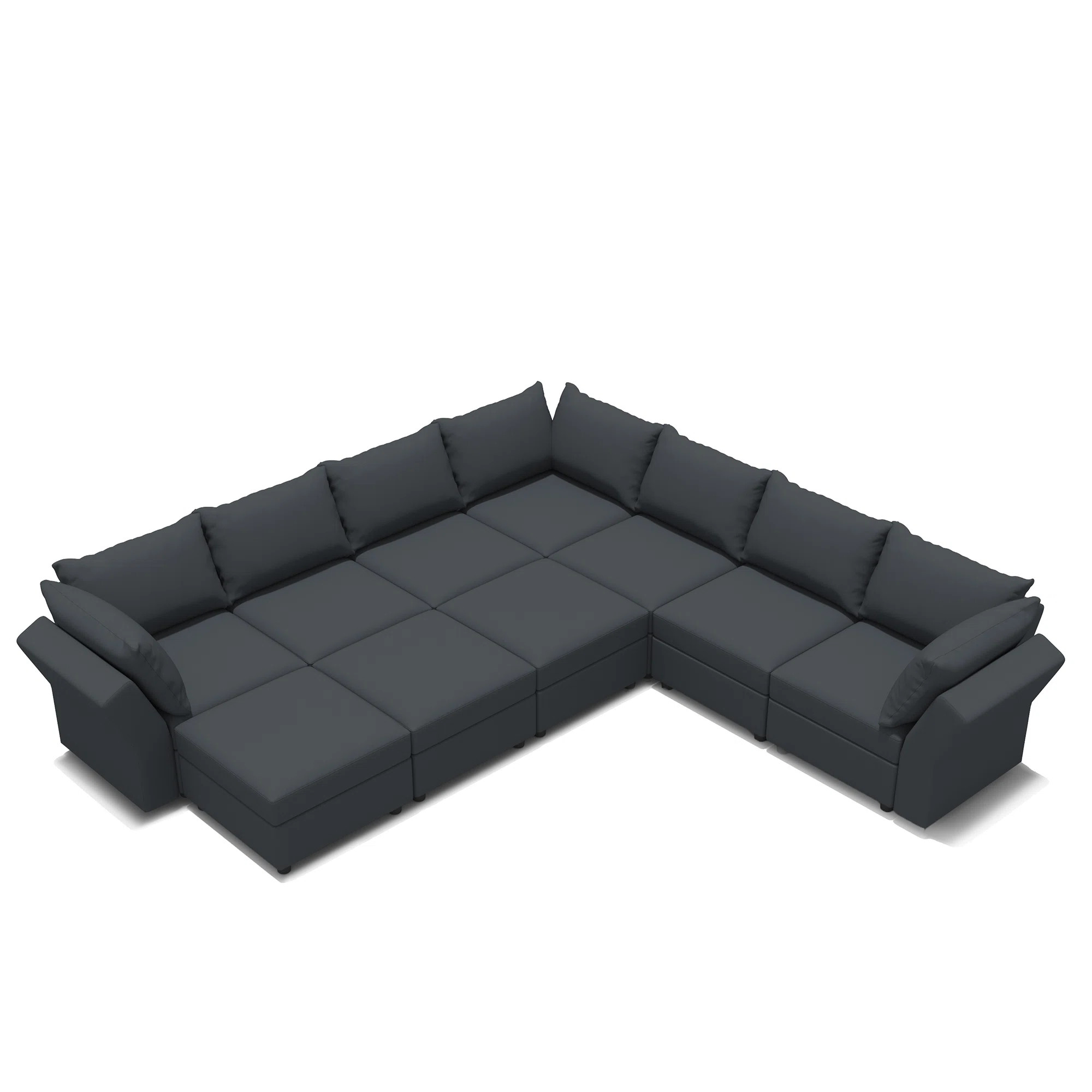BOX MODULE STO SOFA 10 Piece Upholstered Modular Sectional Sofa With Storage | Wayfair North America