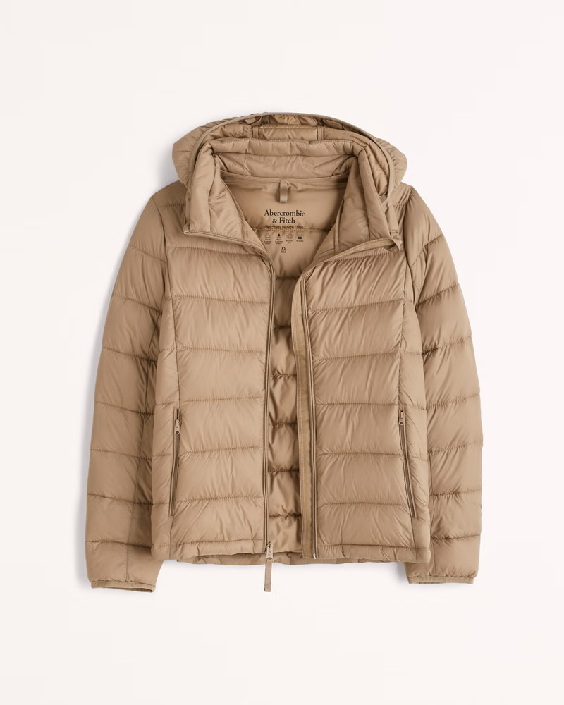Lightweight Packable Puffer Brown Puffer Fall Outfits 2022 Abercrombie Puffer Fall Outfits 2022 | Abercrombie & Fitch (US)