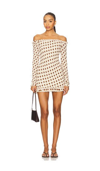 AFRM Peck Dress in Cream. - size L | Revolve Clothing (Global)