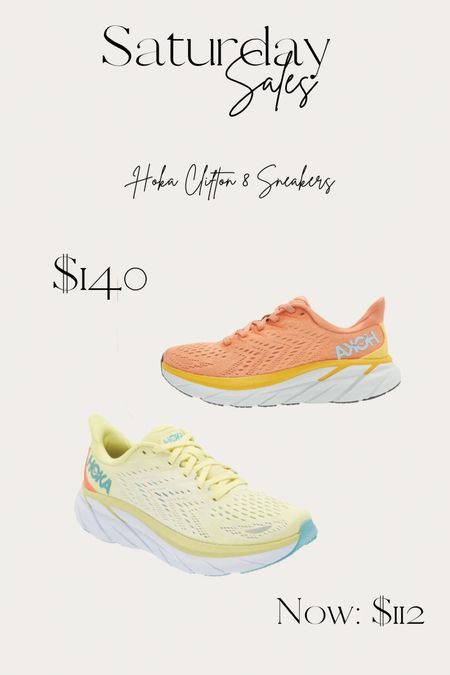 Saturday Sales: #Hoka sneakers are my all time favorite walking/running shoes! So comfortable and cushioned! I own these sneakers in so many colors.. they’re that good!! 

#LTKfit #LTKshoecrush #LTKsalealert