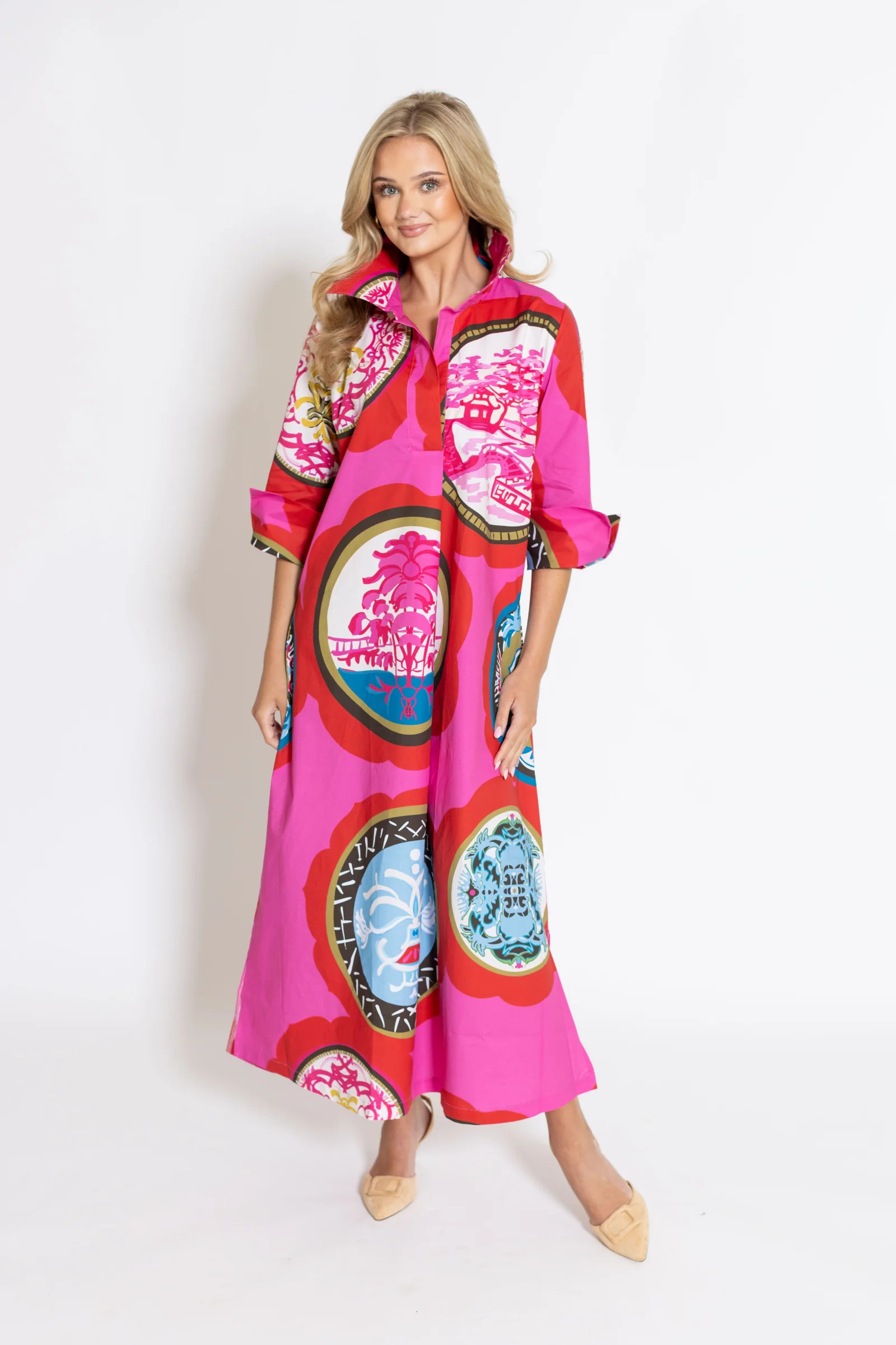 Gallery\u00a9 Ruthie Shirt Dress Long | House Of MBR