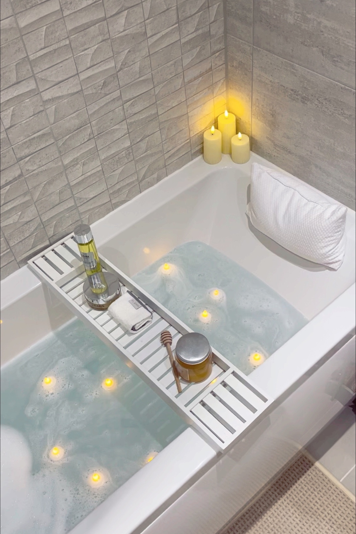 Self care aesthetic, bathroom styling, neutral bathroom decor

#LTKskincare #LTKhome #LTKuk