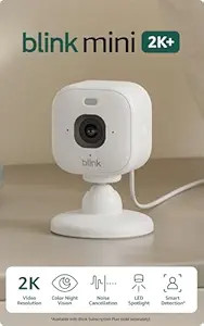 Blink Mini 2K+ (newest model) – Plug-in Home & Pet Indoor Security Camera with 2K video resolut... | Amazon (US)
