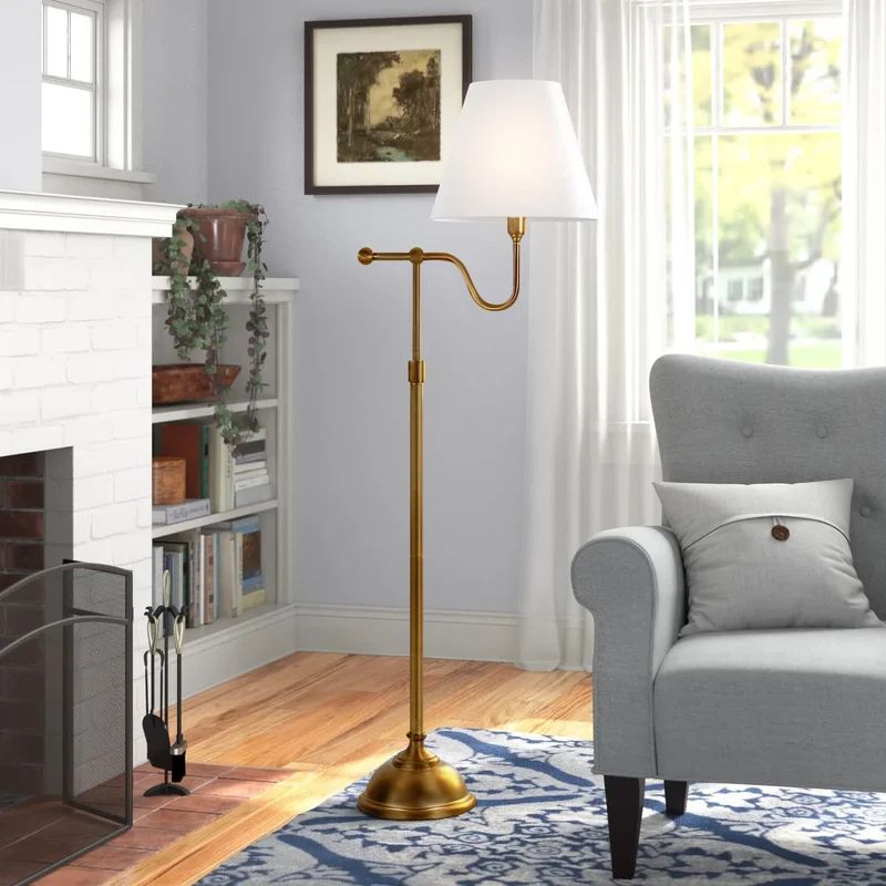 Bartonville 63" Swing Arm Floor Lamp | Wayfair North America