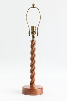 Twisted Wood Table Lamp Base | Anthropologie (US)