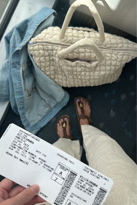 This has been a great, affordable travel bag! And always wearing comfortable sandals for flights!!

#LTKFindsUnder50 #LTKTravel #LTKStyleTip