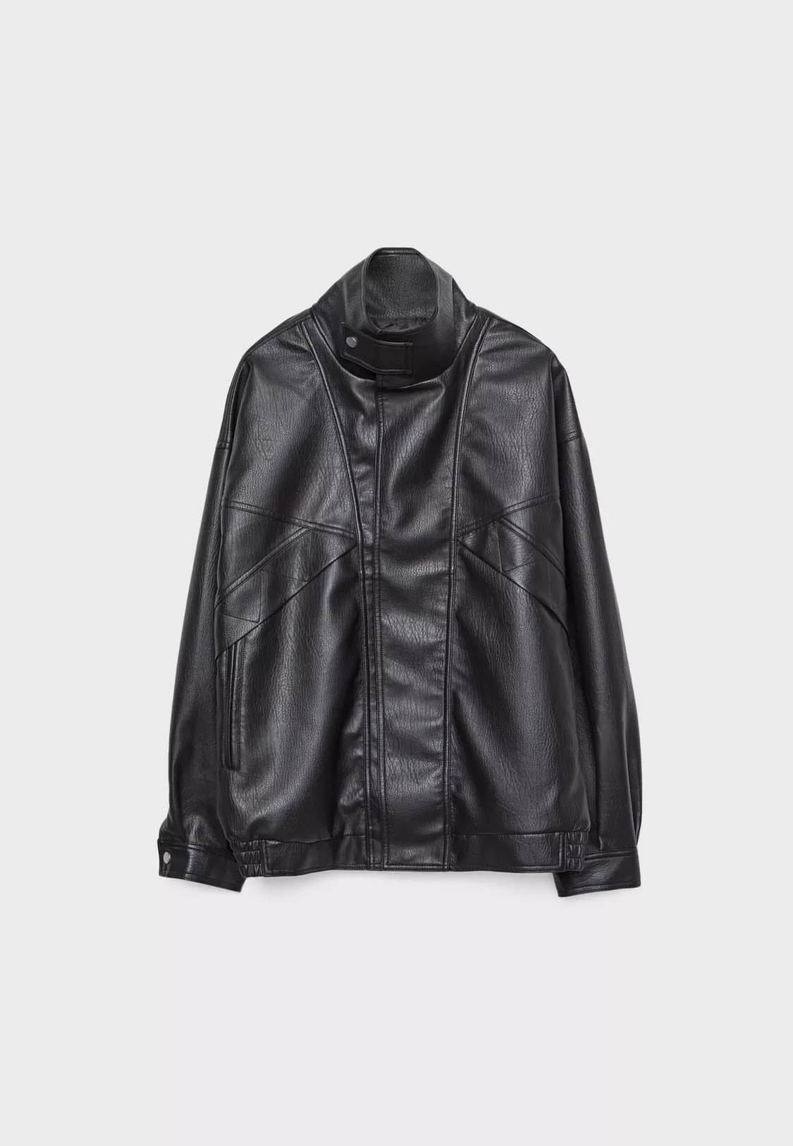 Oversize faux leather jacket | Stradivarius (UK)
