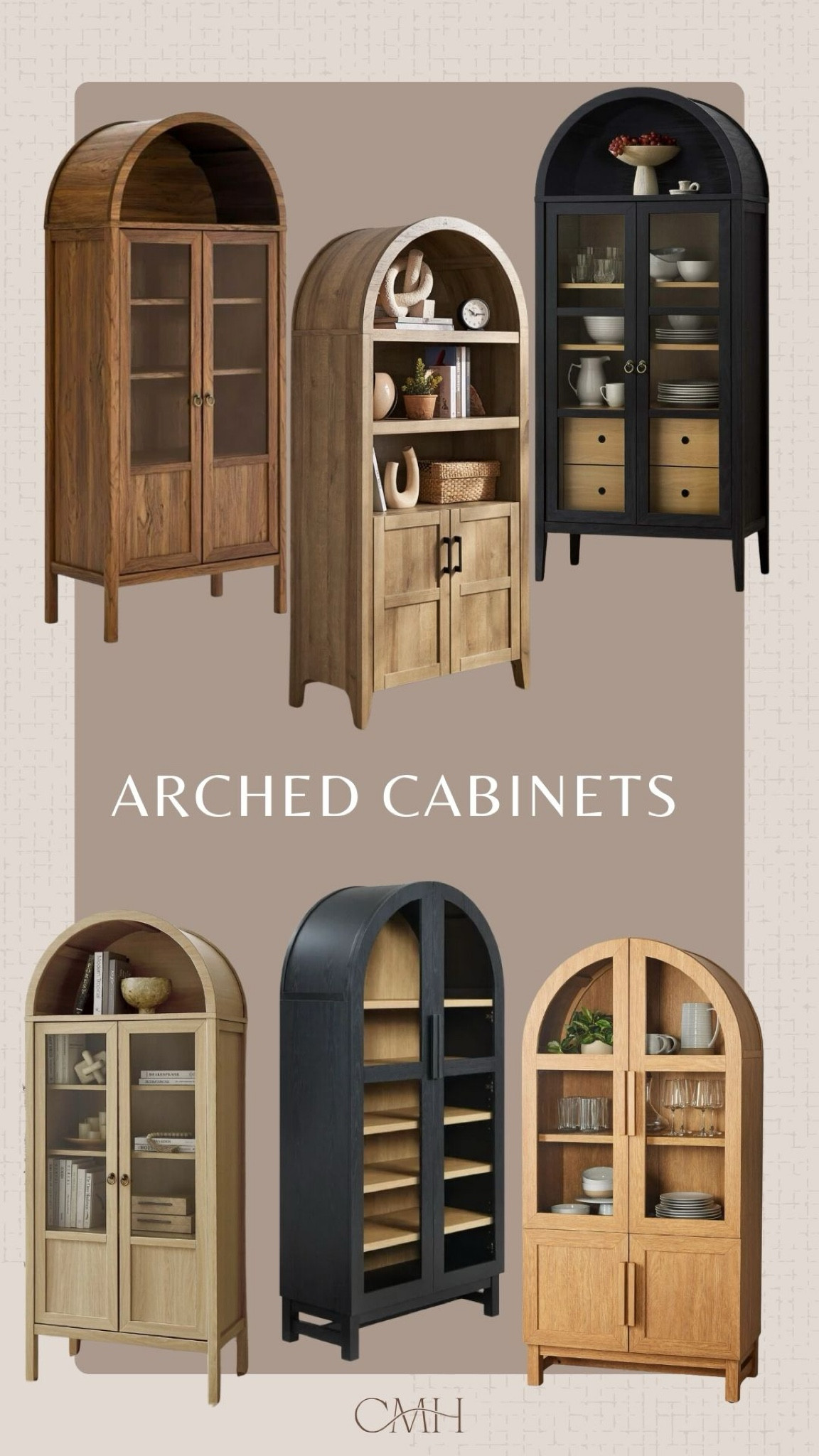 Arched cabinet home decor! 

#LTKHome #LTKFamily #LTKStyleTip