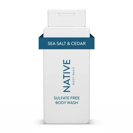 Native Natural Body Wash Sea Salt & Cedar Sulfate Free 18 oz | Walmart (US)