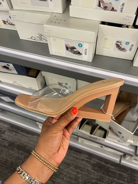 Clear wedge sandals/heels from Target. Super comfortable and easy to walk in. Size up half a size. 

#LTKfindsunder50 #LTKshoecrush #LTKstyletip