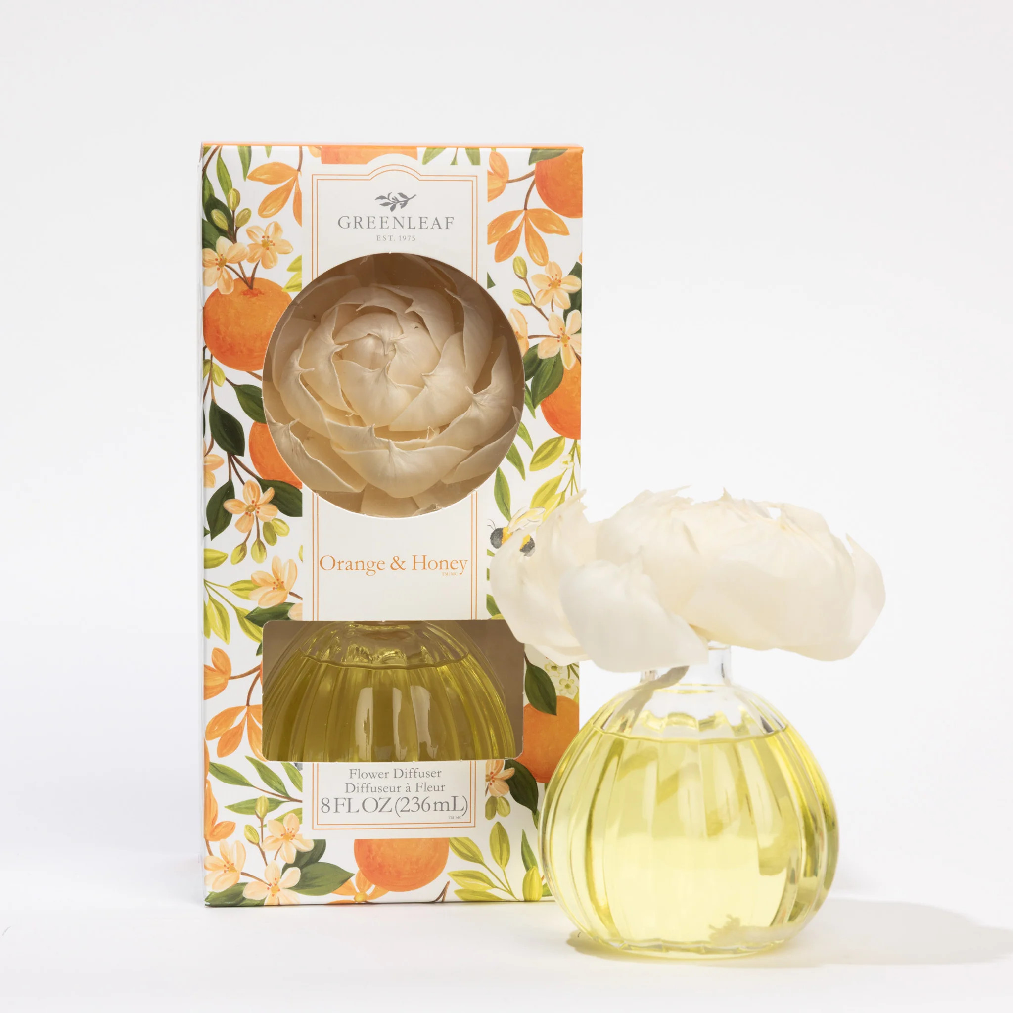 Orange & Honey Flower Diffuser | Greenleaf Gifts