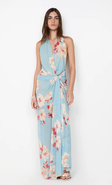 CALLIOPE DRAPE MAXI DRESS - SONARA FLORAL | Bec & Bridge (Global)