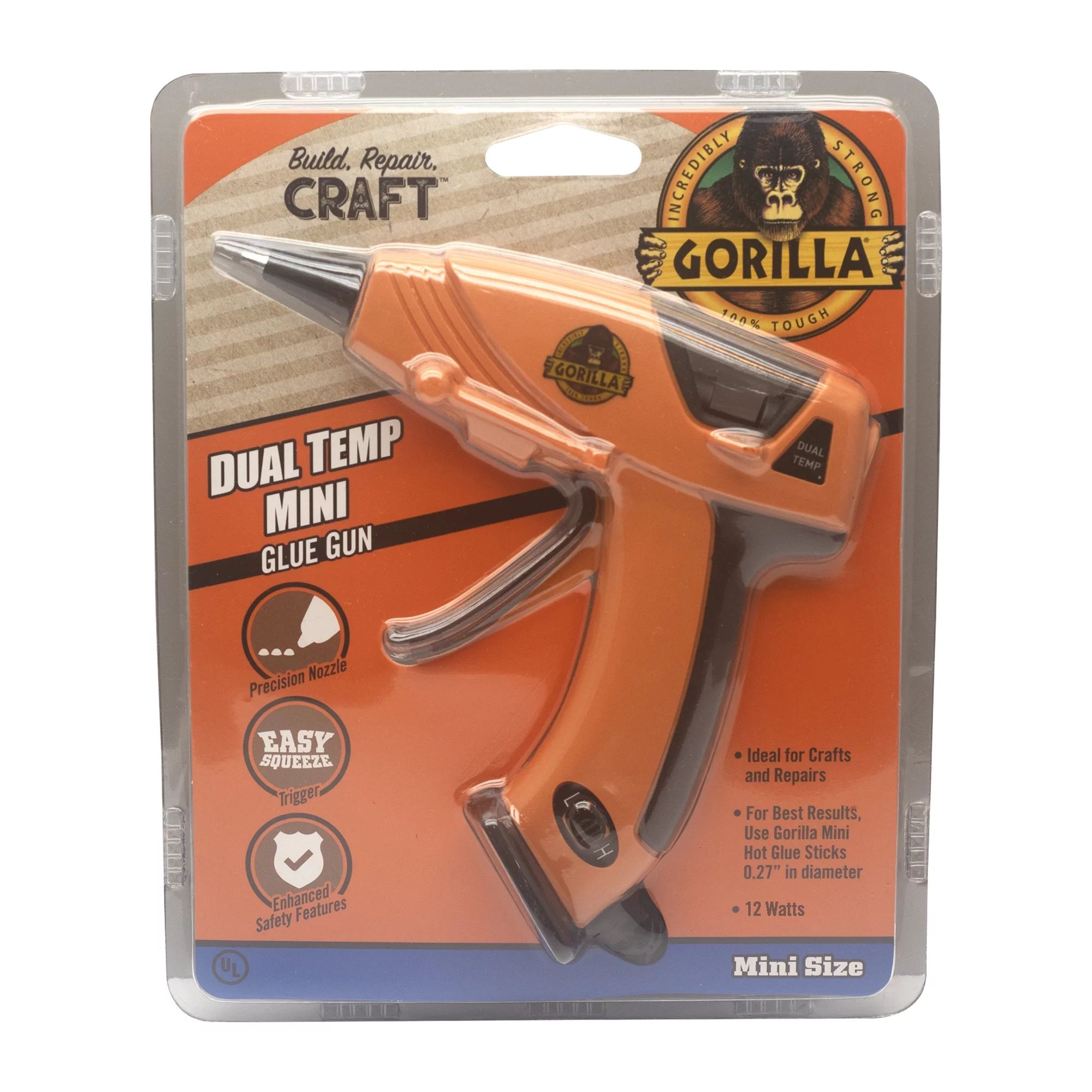 Gorilla Dual Temp Mini Hot Glue Gun, 1 Each | Walmart (US)