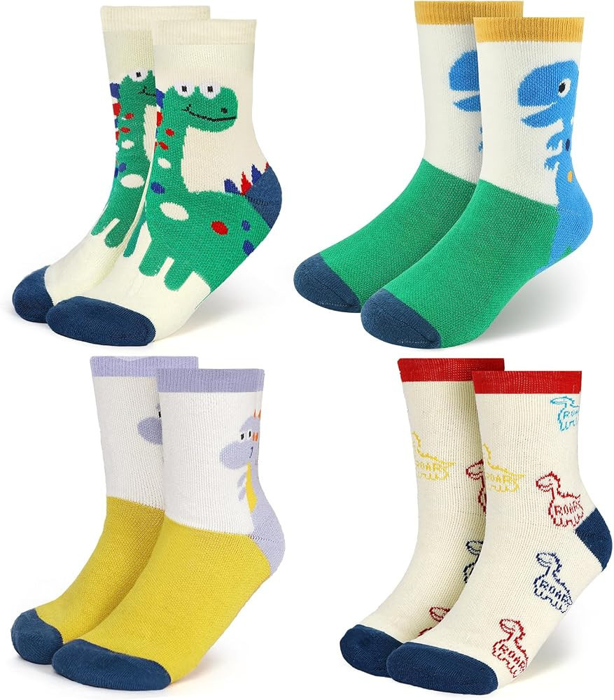 4-Pairs Merino Wool Christmas Kids Socks - Thickened Winter Warm Cotton Socks, Christmas Gift for... | Amazon (US)