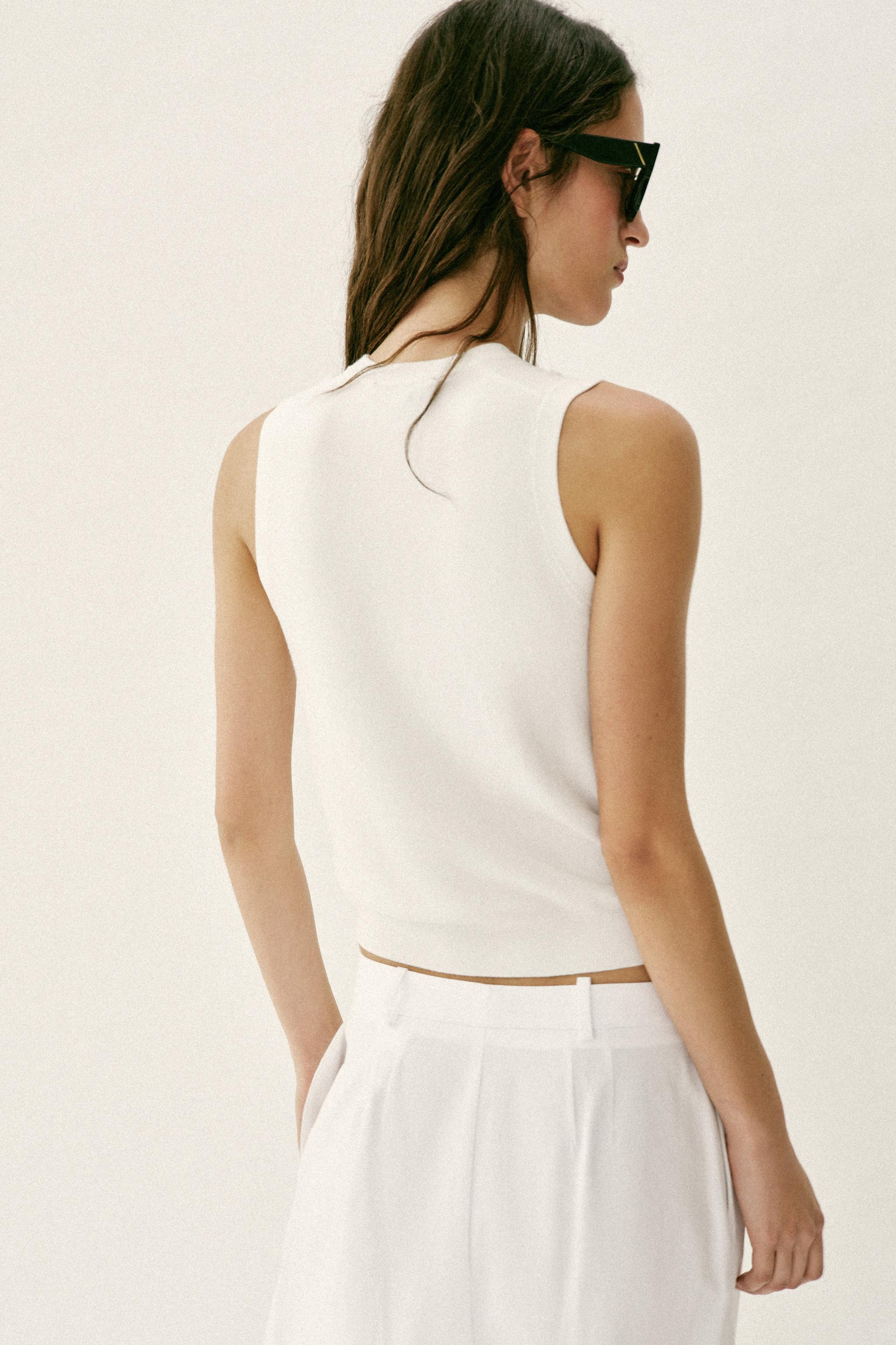 SLEEVELESS KNIT TOP | Zara US