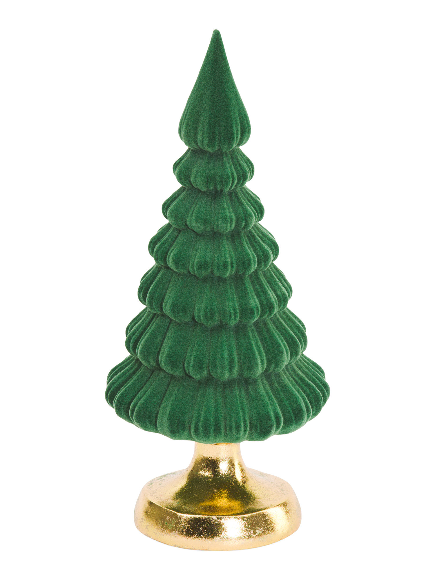 15in Flocked Christmas Tree On Pedestal | TJ Maxx