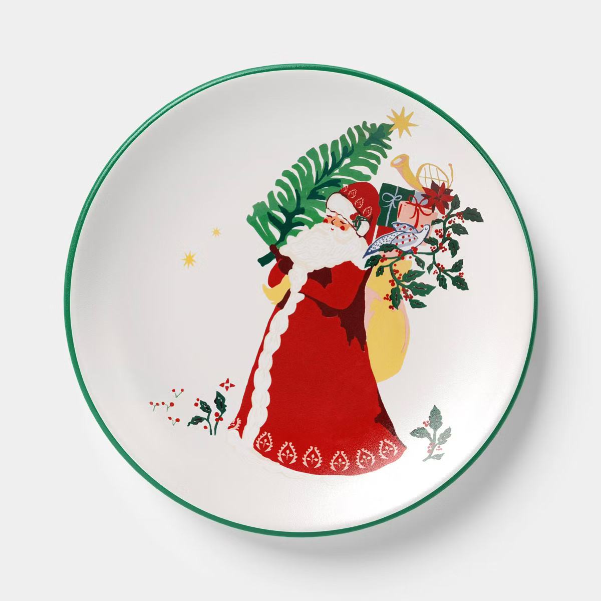 6" Stoneware Santa Appetizer Plate - Threshold™ | Target