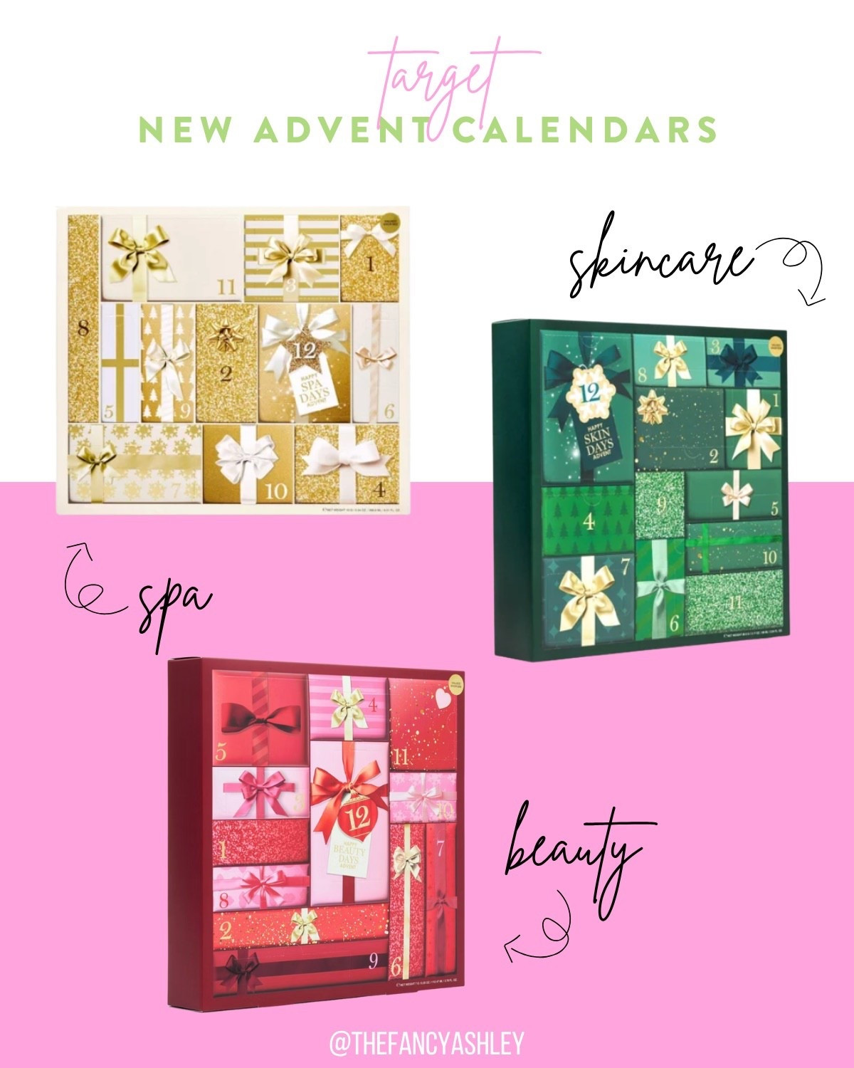 New Target advent calendars! Cute advent calendars for beauty, spa and skincare - great for the teen or tween in your life. teen gifts | tween gifts | holiday gifts | beauty gifts | Target finds | gift guide


#LTKBeauty #LTKFindsUnder50 #LTKHoliday