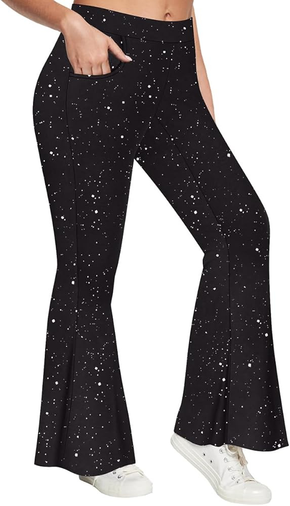 RITERA Plus Size Pants for Women Long Flared Pants Oversized Boot Cut Leggings Tummy Control Bell... | Amazon (US)