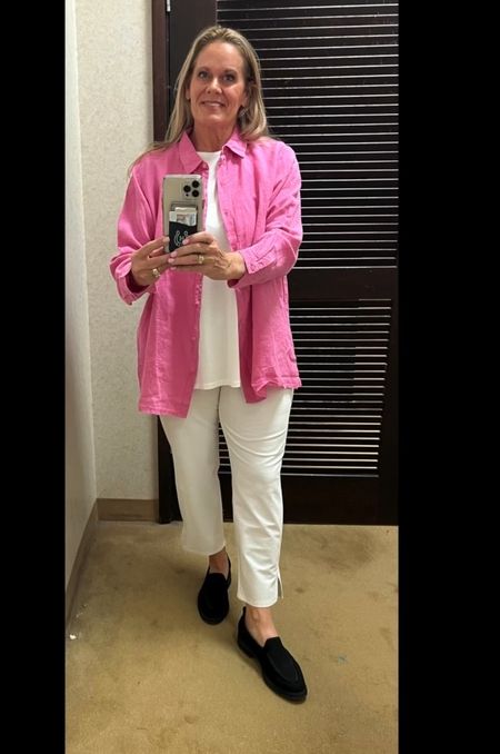 My husband and I are headed to Greece for a Greek Isles Cruise.
As I was packing, I realized I would like some cooler outfits and found some at Dillards!
These dressing room try-ons made it home with me.
These sets are so comfortable and can easily be mixed and matched!
The sets are wrinkle resistant (but not the linen pink blouse, however, I need to cover my shoulders in church tours). 
Som happy to have found them!
I loved the white so much, I had to get the black set too!

#LTKMidsize #LTKStyleTip #LTKTravel