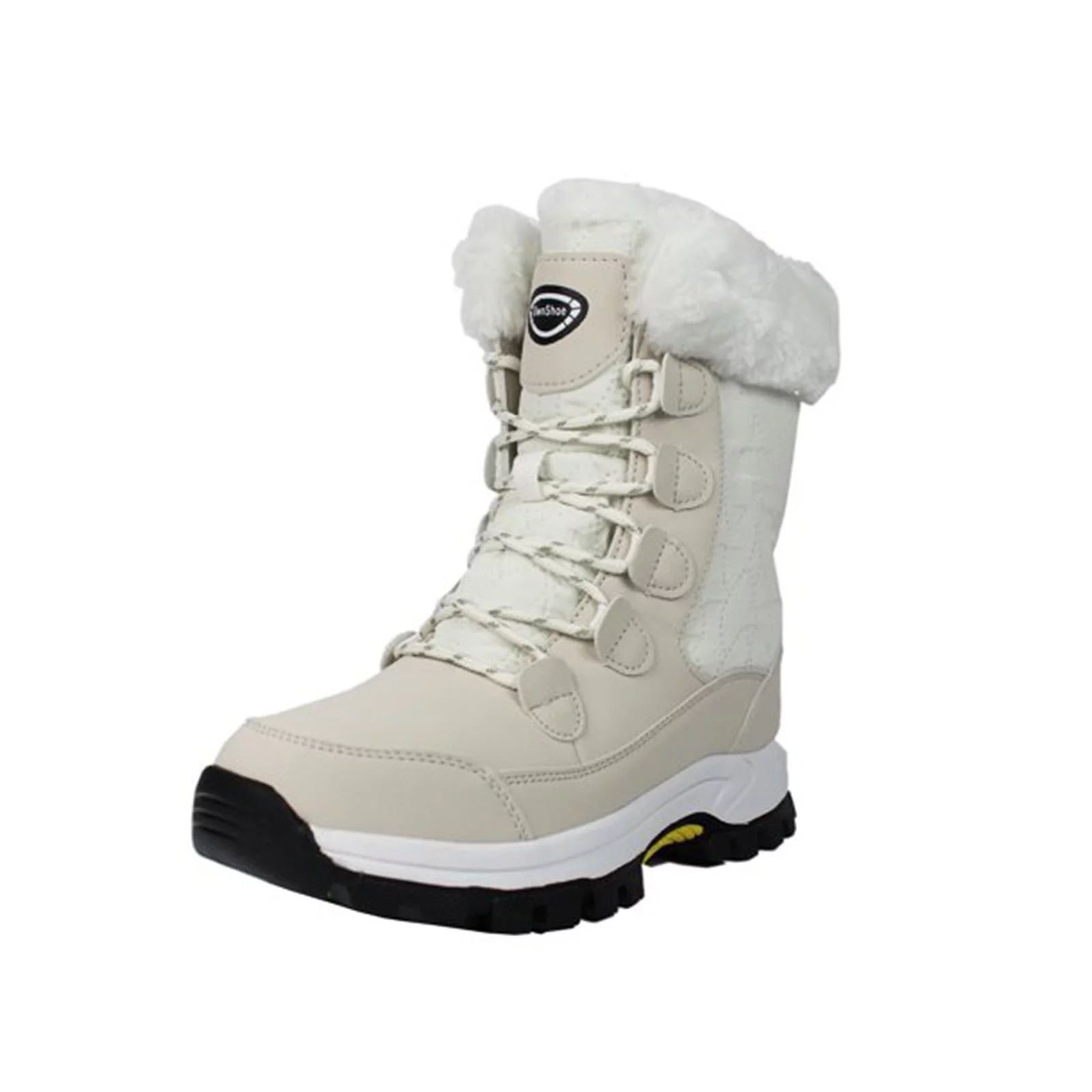 OwnShoe Women Snow Boots Comfortable Faux Fur Full Lined - Walmart.com | Walmart (US)