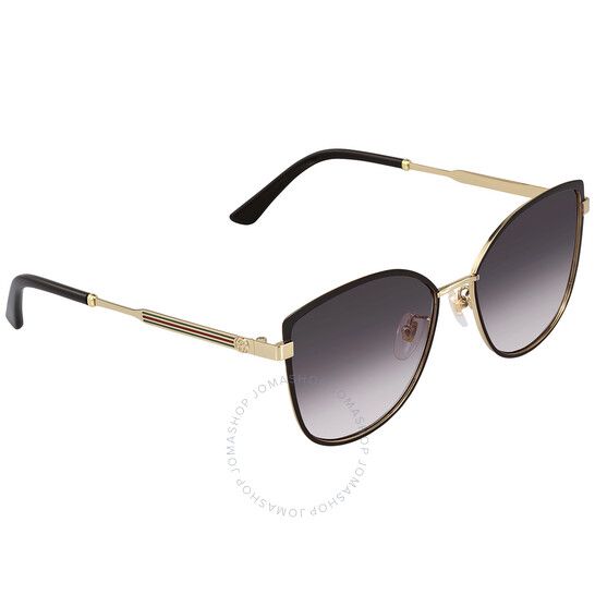 Gucci Grey Gradient Cat Eye Ladies Sunglasses GG0589SK 001 57 | Jomashop.com & JomaDeals.com