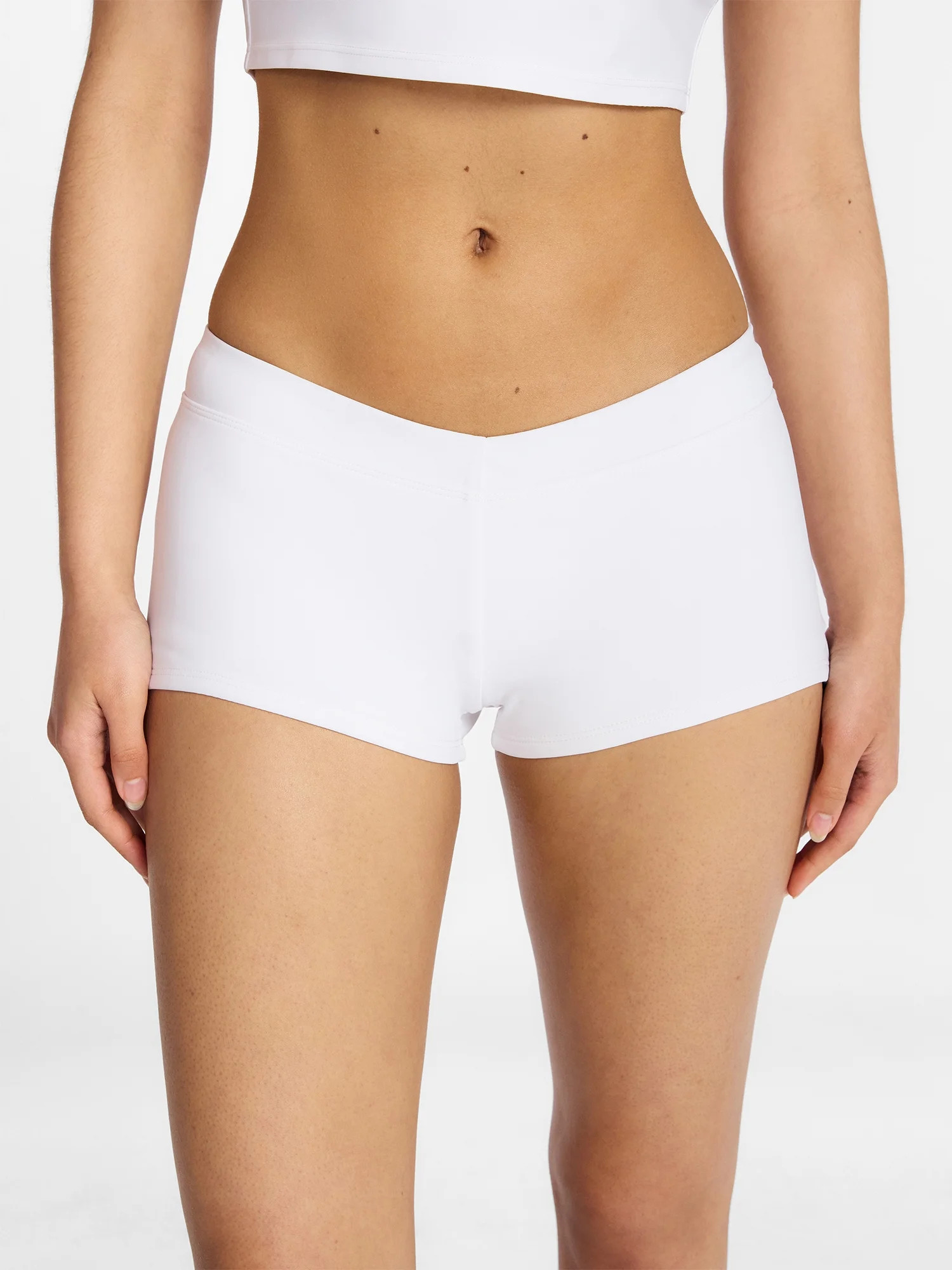 No Boundaries Women's White Swim Shorts, Women's XXXS-XXL | Walmart (US)