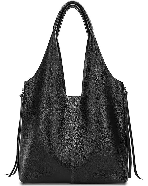 Womens Tote Bag genuine leather Satchel Handbags Super soft boho Shoulder purse Large Capacity | Amazon (US)