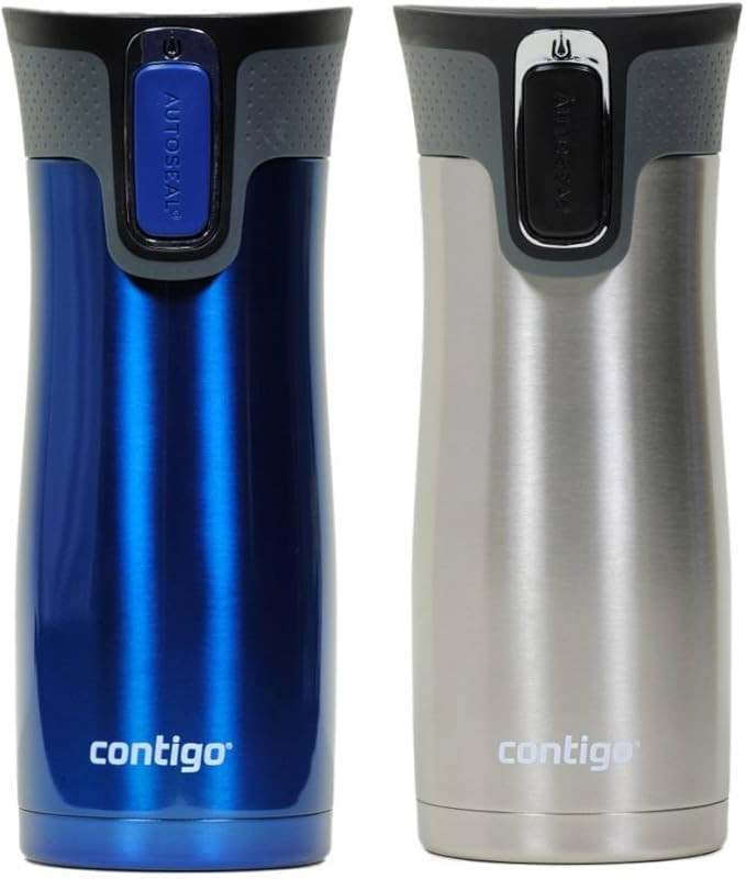 Contigo West Loop Vacuum-Insulated Stainless Steel Travel Mug with AUTOSEAL Spill-Proof Lid, 16oz... | Amazon (US)