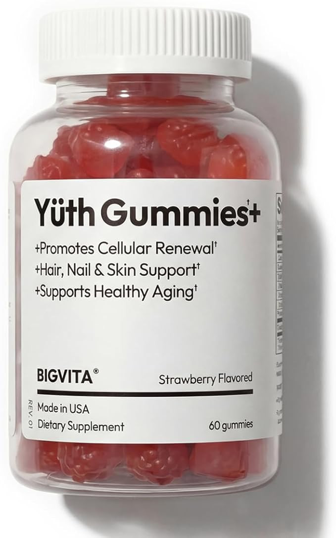 BIGVITA Yuth Gummies + | High-Purity Spermidine Supplement for Cellular Renewal & Anti-Aging | Co... | Amazon (US)