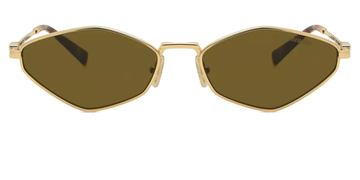Miu Miu MU56ZS 5AK09Z Women’s Sunglasses Gold Size 56 | SmartBuyGlasses Global