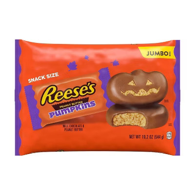 Reese's Halloween Peanut Butter Pumpkins Snack Size - 19.2oz | Target