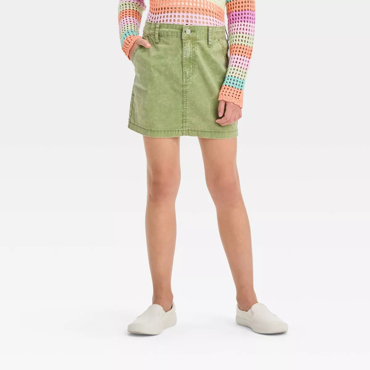 Girls' Twill Chino Skirt - art class™ | Target