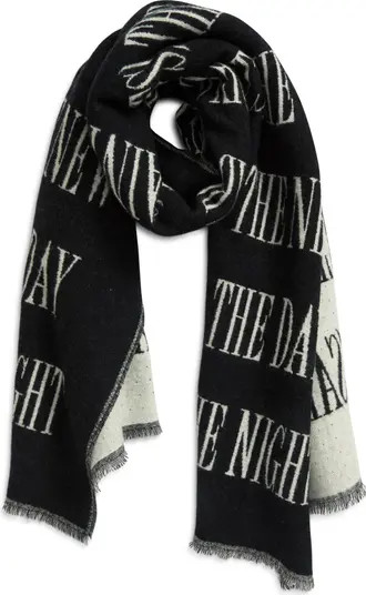 AllSaints Varsity Woven Wool Blend Scarf | Nordstrom | Nordstrom