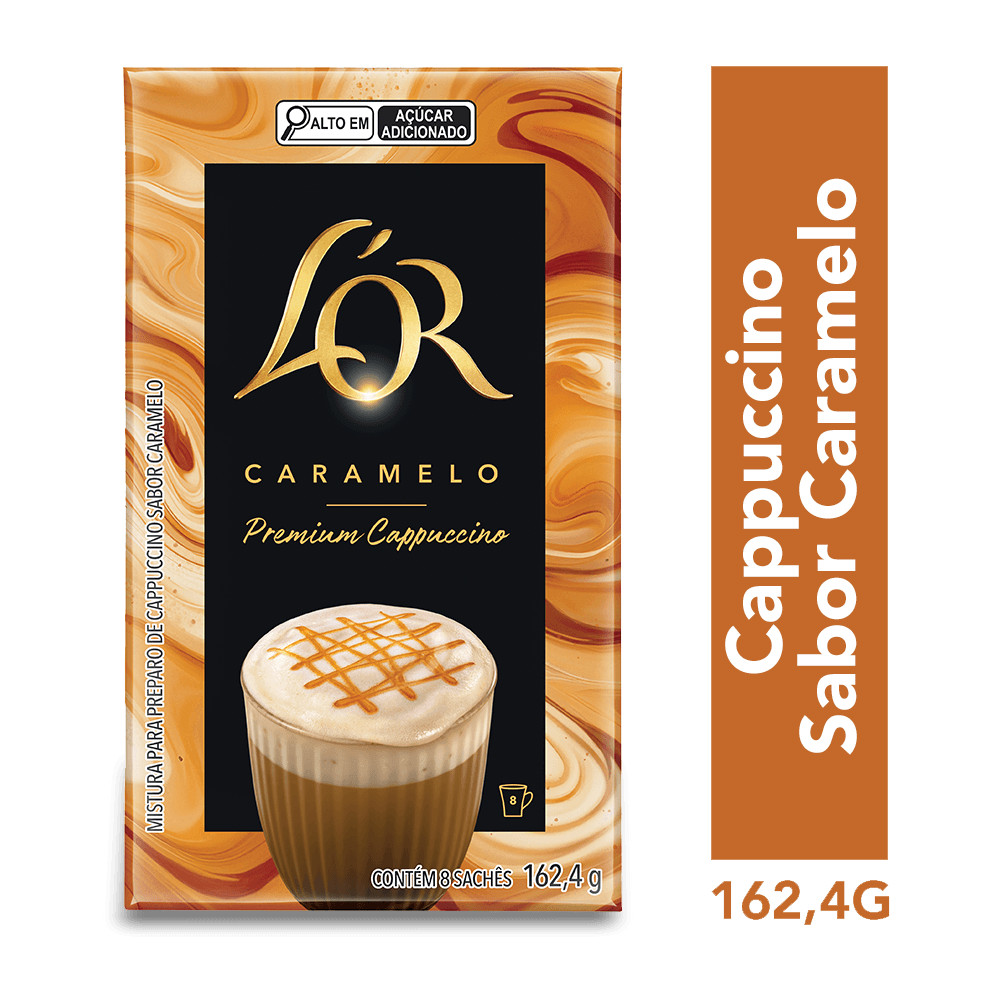 Cappuccino Premium L'OR Caramelo 8 uni. - Café L’OR | Obra-Prima em Sabor | Café Solúvel, em... | Café L'or BR