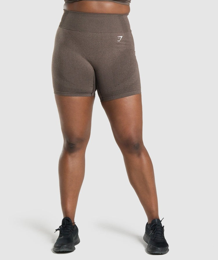 Gymshark Vital Seamless 2.0 Shorts - Brown Marl | Gymshark (Global)