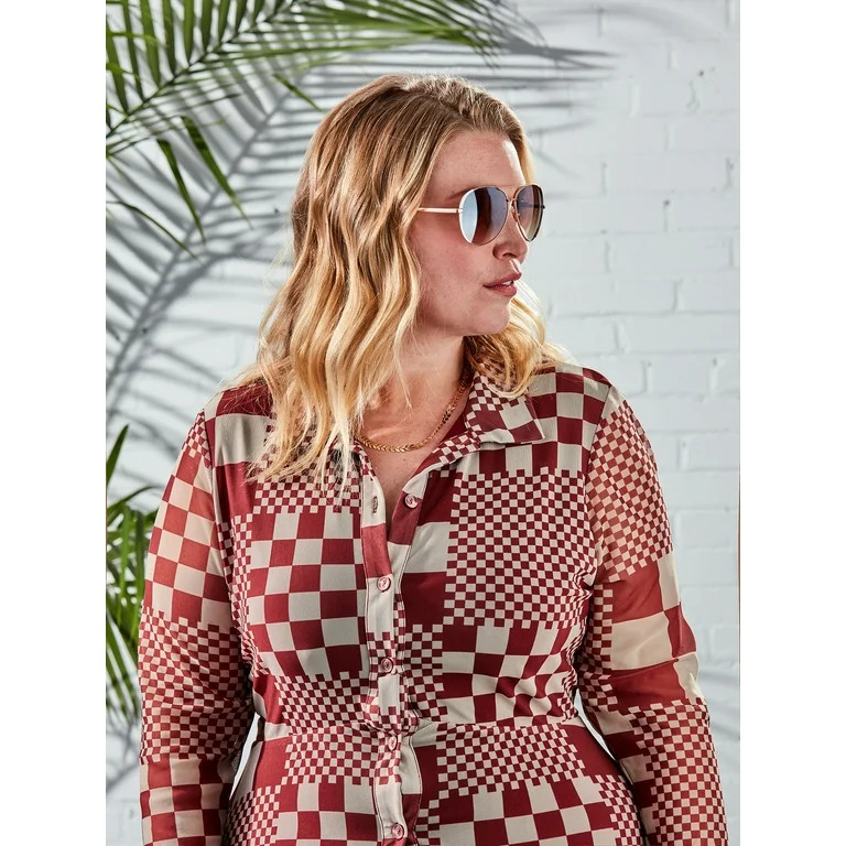 Foster Grant Women's Aviator Fashion Sunglasses Gold | Walmart (US)