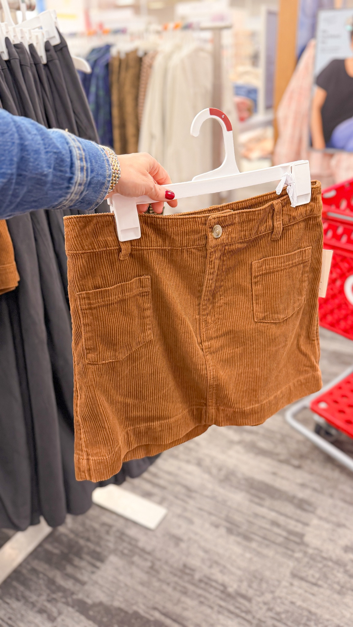 Corduroy skirt at target