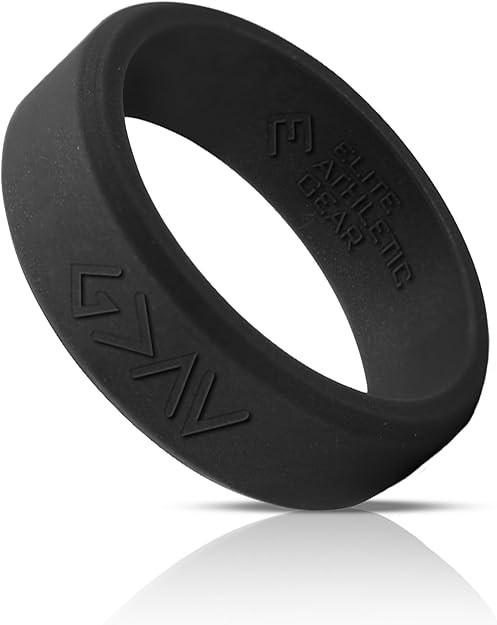 Elite Athletic Gear Silicone Ring for Active Lifestyles, 8mm Wide, Beveled Edge, Comfortable and ... | Amazon (US)