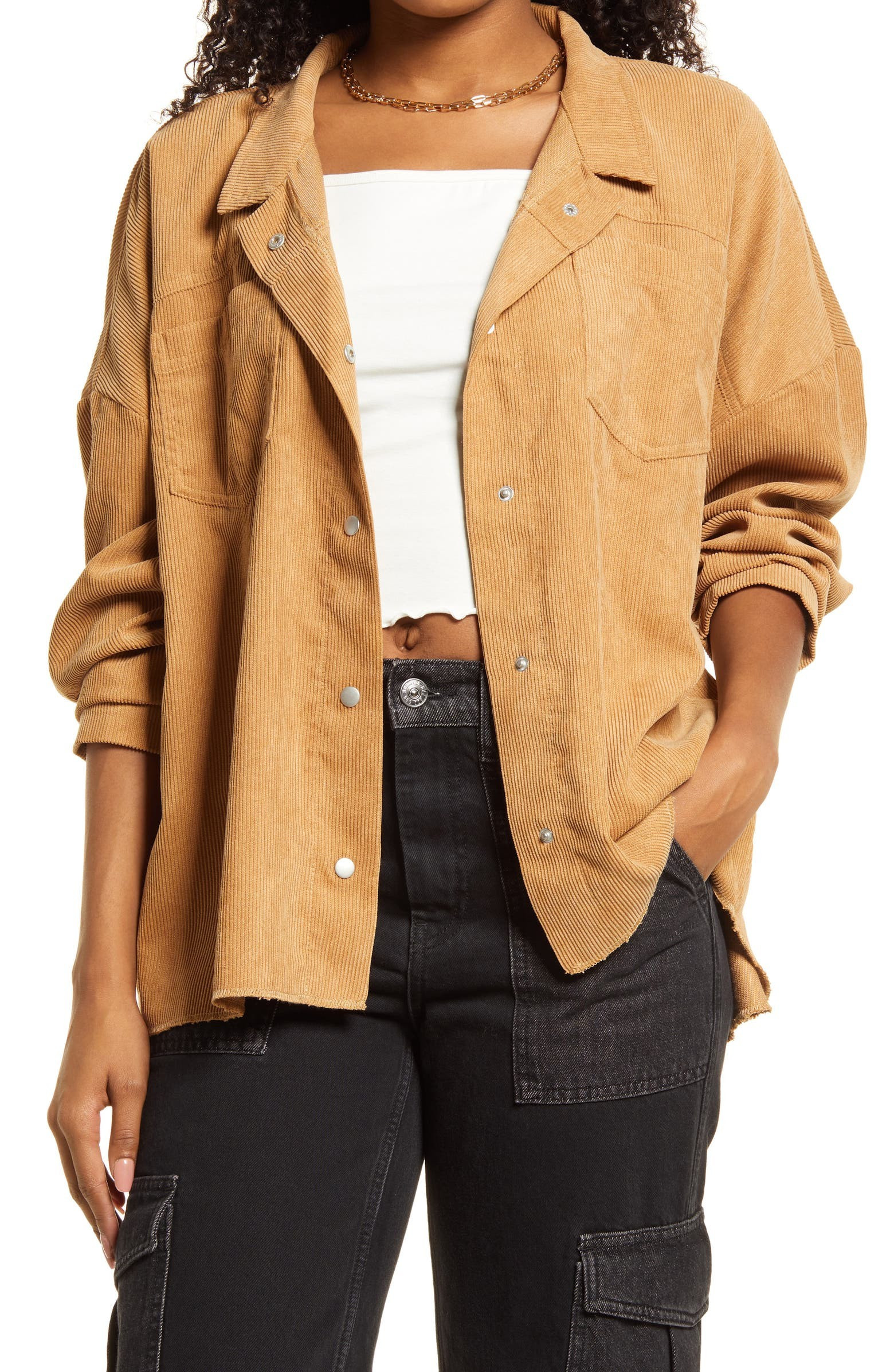 Women's Oversized Corduroy Shirt Jacket | Nordstrom | Nordstrom
