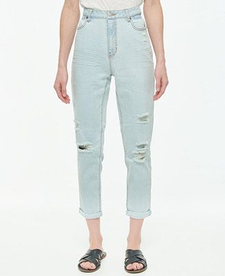 Juniors' Ripped Mom Jean | Macys (US)