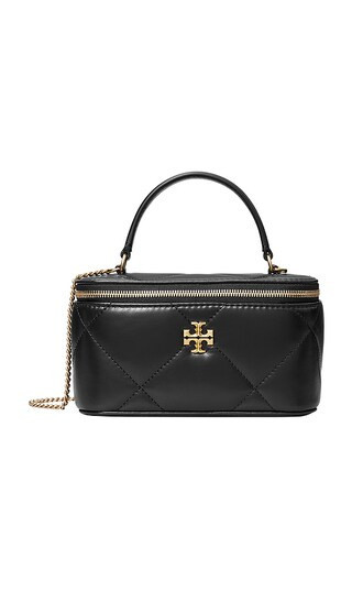 Tory Burch Kira Diamond Quilt Vanity Case in Black. | Revolve Clothing (Global)